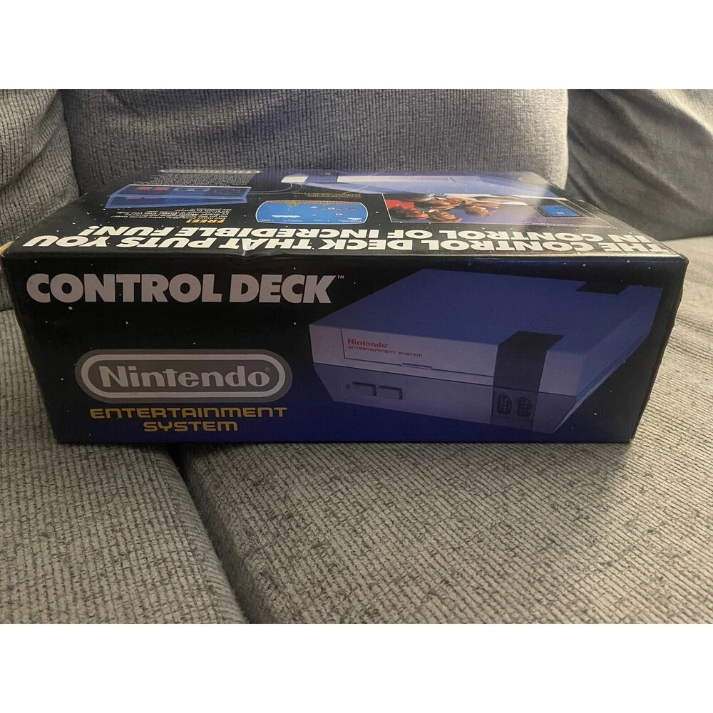 COMPLETE 1986 NINTENDO CONTROL DECK W/ SUPER MARIO BROS + PAPERS 100% WORKING